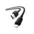Baseus Silky Series Fast Charging Cable USB to Lightning 2.4A 1m - Black